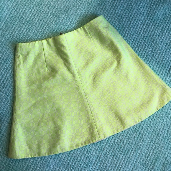 J. Crew Neon Flared Skirt - Sz 6 - Picture 2 of 6